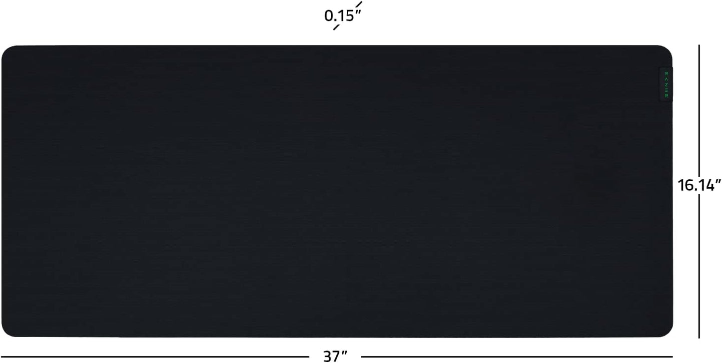 Klndcorner V2 Cloth Gaming Mouse Pad (XXL): Thick, High-Density Foam - Non-Slip Base - Classic Black