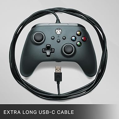 Klndcorner Wired Controller for Xbox Series X|S - Black, gamepad, wired video game controller, gaming controller, works with Xbox One and Windows 10/11