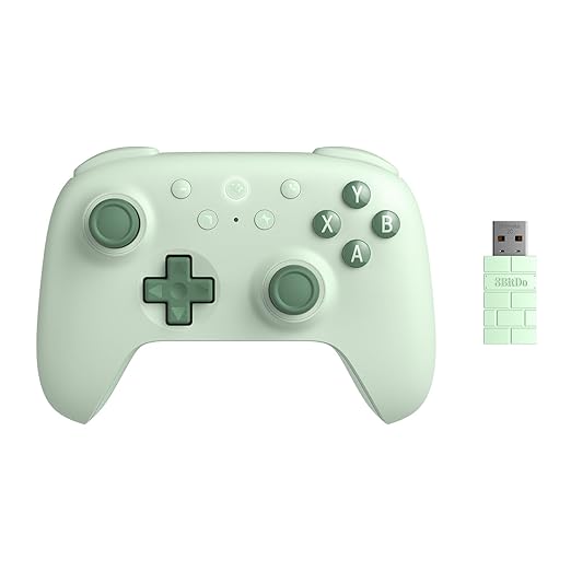 klndcorner Ultimate 2C Wireless Controller for Windows PC and Android, with 1000 Hz Polling Rate, Hall Effect Joysticks and Triggers, and Remappable L4/R4 Bumpers (Green)