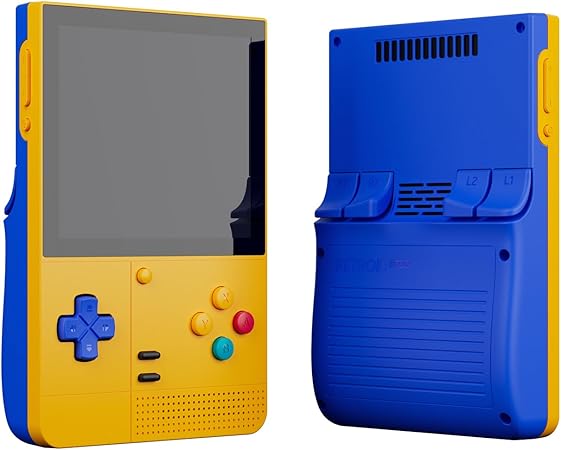 Klndcorner Retroid Pocket Classic Retro Handheld Game Console, 3.92" OLED Touchscreen, Portable Android Gaming Handheld with 6+128GB, 5000mah Battery, Android 14, WiFi 5 Classic Games Console (PKM Yellow)