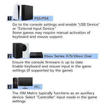 Klndcorner Matrix Multi-Input Adapter Converter for Xbox Series X/S, PS5, Xbox One, PS4, PC