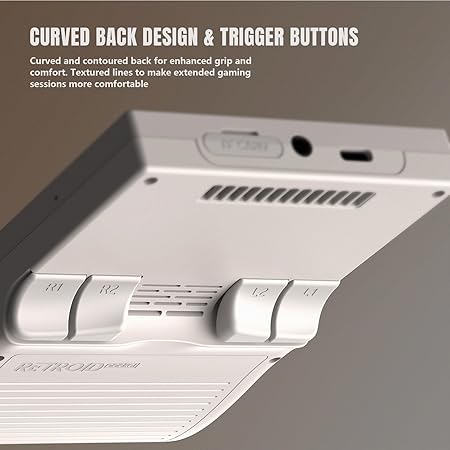 Klndcorner Retroid Pocket Classic Retro Handheld Game Console, 3.92" OLED Touchscreen, Portable Android Gaming Handheld with 6+128GB, 5000mah Battery, Android 14, WiFi 5 Classic Games Console (PKM Yellow)