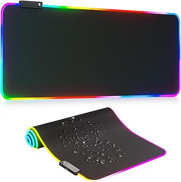 Klndcorner RGB Mousepad Led Mouse Pad, Large Mouse Pad,Led and Big Mouse mat