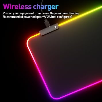 Klndcorner RGB Mousepad Led Mouse Pad, Large Mouse Pad,Led and Big Mouse mat