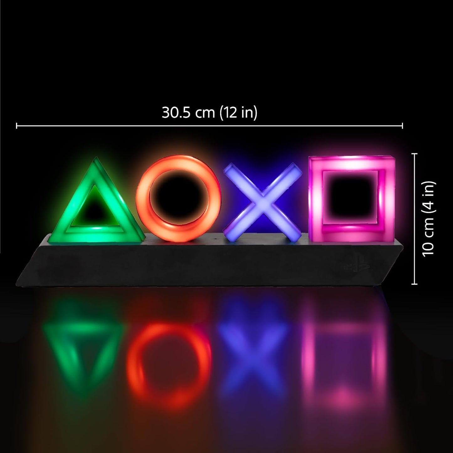 Klndcorner Playstation Controller Icons Light with 3 Light Modes - Sound Reactive, Dynamic Phasing, and Standard Mode - Gaming Desk Accessories and Game Room Decor