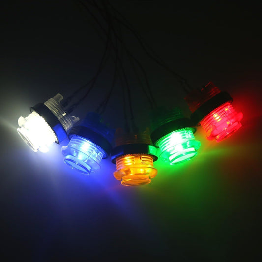 Klndcorner Arcade LED Lights Push Button Built-in Switch 5V Illuminated Buttons for Arcade Machine Games DIY Kit Parts Jamma Mame Raspberry Pi 1 2 3 ( Each Color of 1 Piece ) & 5 Colour