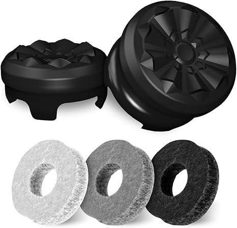 klndcorner  Aim Boost Kit for PlayStation 5 (PS5) and PlayStation 4 (PS4) Controller | Includes Performance Thumbsticks and Precision Rings | Black Galaxy Edition