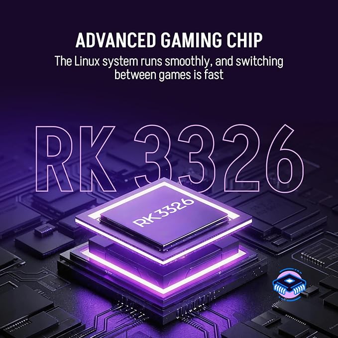 Klndcorner R36MAX Retro Gaming Console, 4.0 Inch 720x720 IPS Screen Retro Handheld Game Console with 18,000+ Classic Games, Open Source Linux System, 4000mAh Battery Portable Emulator Handheld Game Consoles