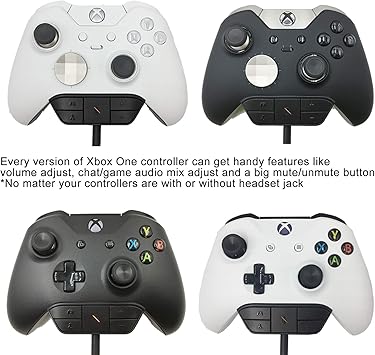 klndcorner Stereo Headset Adapter for Xbox One & Xbox Series X|S Controller - Adjust Audio Balance (Game Sound & Voice Chat), Volume, Mic Directly