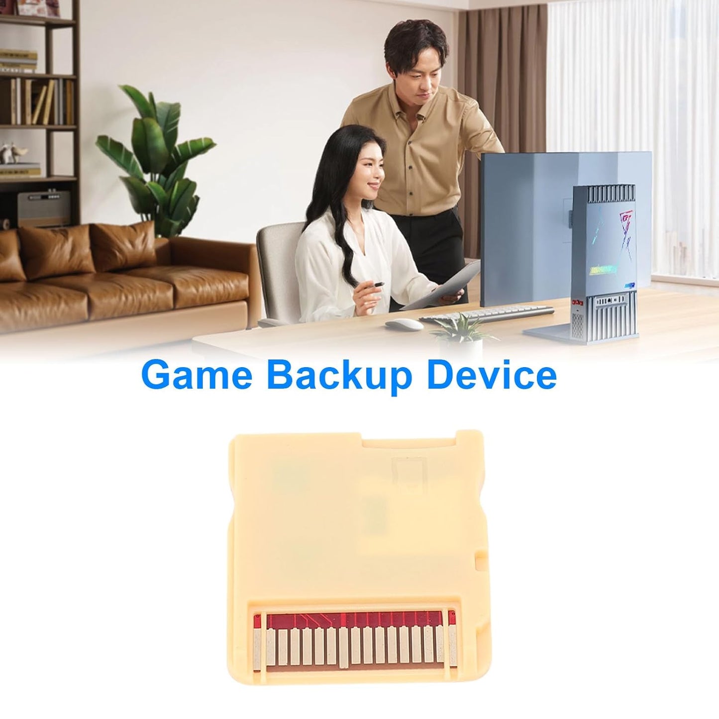 Klndcorner Game Backup Device, Strong Compatibility and High Speed Read And Write, Fit forNDS High Speed Reading Writing Professional Consoles Game Cartridge Card (WOODHK Yellow Set)