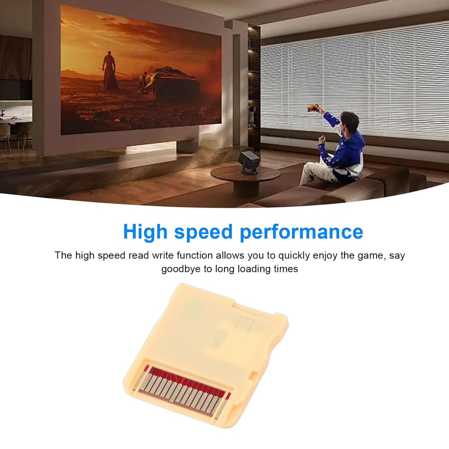 Klndcorner Game Backup Device, Strong Compatibility and High Speed Read And Write, Fit forNDS High Speed Reading Writing Professional Consoles Game Cartridge Card (WOODHK Yellow Set)