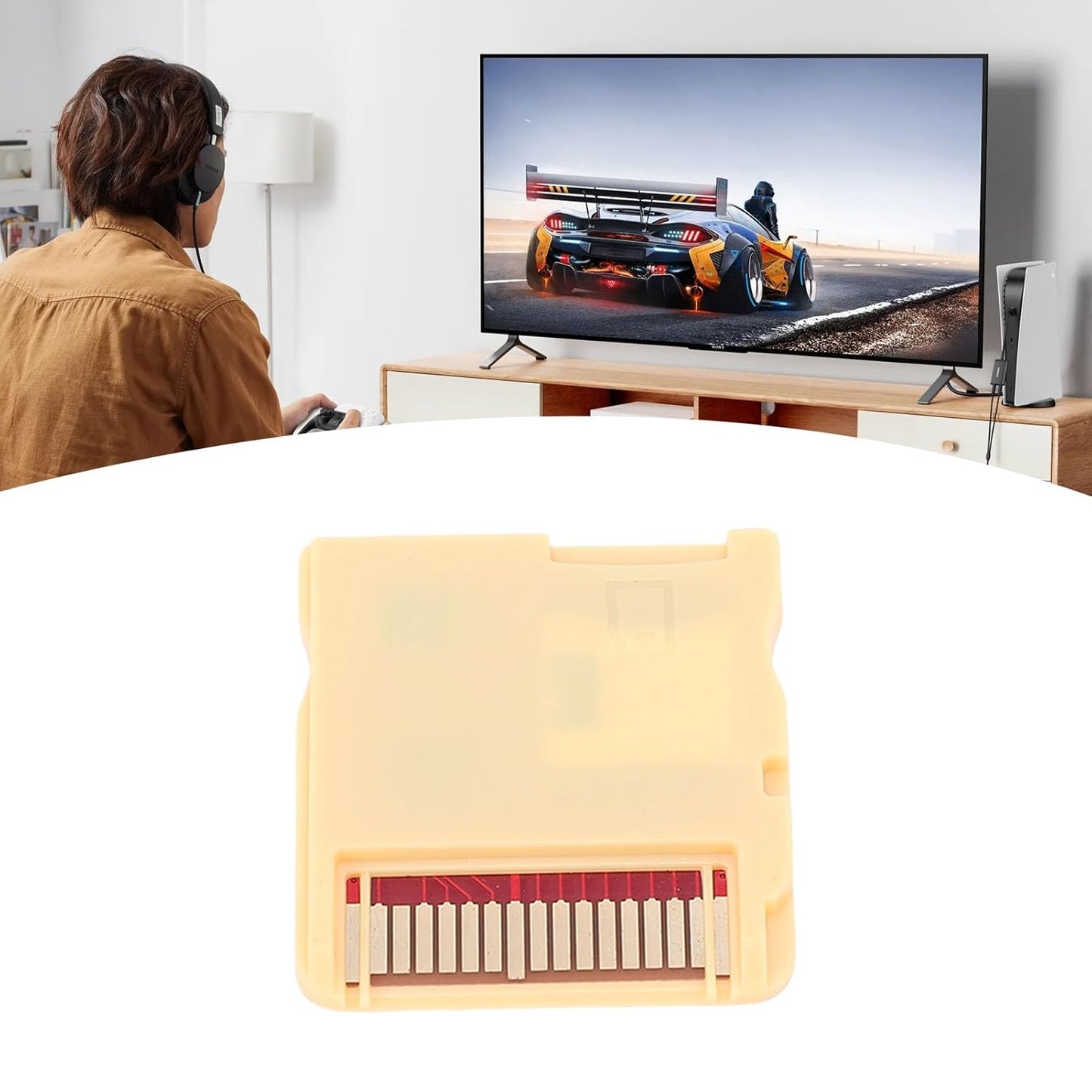 Klndcorner Game Backup Device, Strong Compatibility and High Speed Read And Write, Fit forNDS High Speed Reading Writing Professional Consoles Game Cartridge Card (WOODHK Yellow Set)