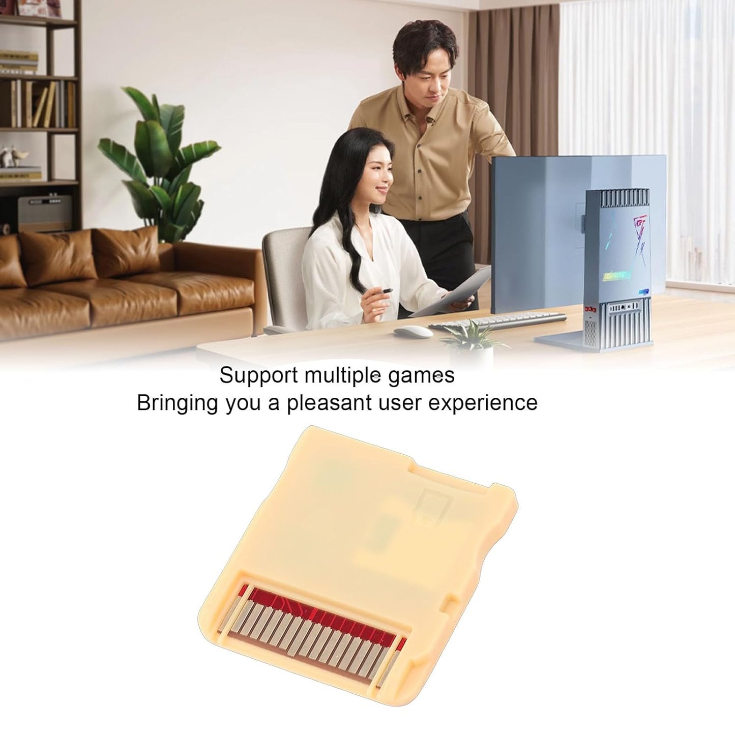Klndcorner Game Backup Device, Strong Compatibility and High Speed Read And Write, Fit forNDS High Speed Reading Writing Professional Consoles Game Cartridge Card (WOODHK Yellow Set)