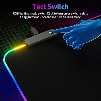 Klndcorner RGB Mousepad Led Mouse Pad, Large Mouse Pad,Led and Big Mouse mat