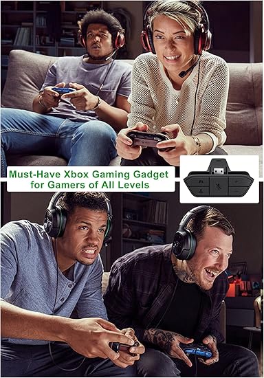 klndcorner Stereo Headset Adapter for Xbox One & Xbox Series X|S Controller - Adjust Audio Balance (Game Sound & Voice Chat), Volume, Mic Directly
